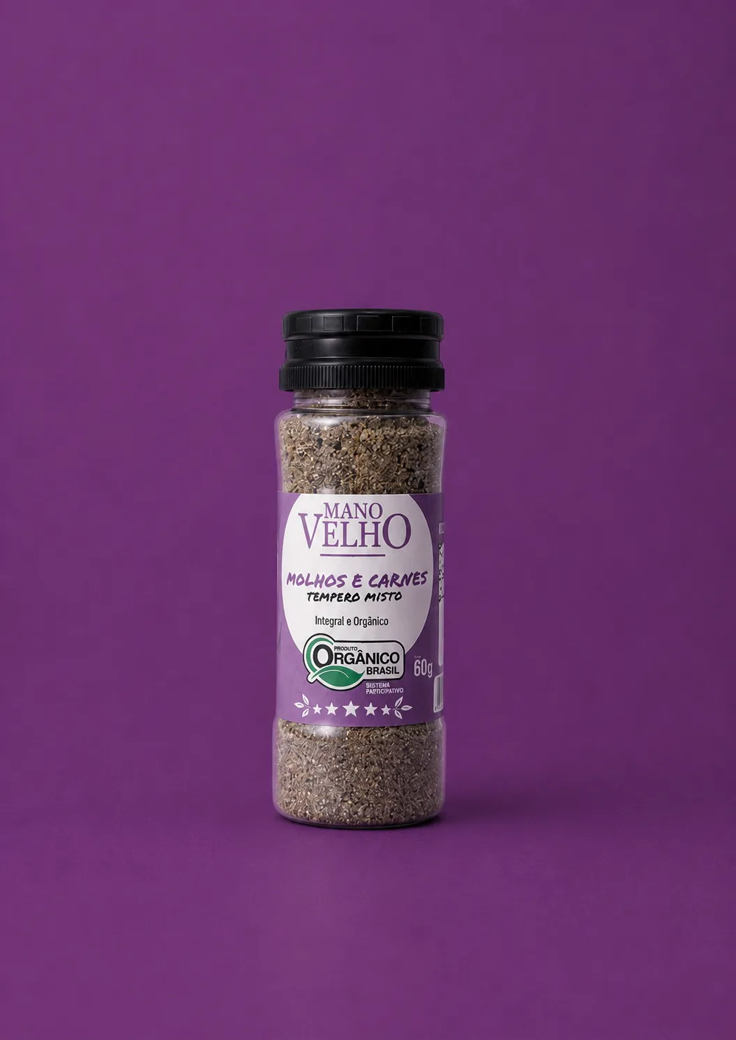 Pote do tempero misto Molhos e Carnes Orgânico Mano Velho